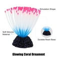 thumbnail image 4 of Soft Silicone Glowing Aquarium Anemone Aquatic Artificial Coral for Fish Tank Pink 18.5cm Height, 4 of 7