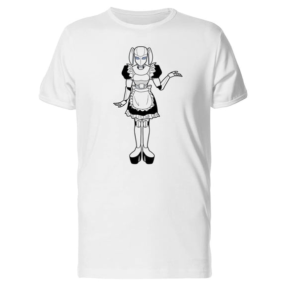 Robot Maid Sketch Tee Men's -Image by Shutterstock