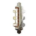 thumbnail image 4 of Juego de 15 espejos de pared hexagonales, acrílico dorado (9 cm/plateado), decoración de pared, azulejos de espejo, azulejos de espejo autoadhesivos estéticos para dormitorio, sala de estar Rojo Verde Cocina, Decoración y Otros, 4 of 4