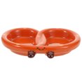 thumbnail image 1 of Plato de condimentos de cerámica con compartimentos - Tazón pequeño para salsa de sushi - Plato de porcelana con compartimentos - Bandeja para aperitivos, 1 of 8