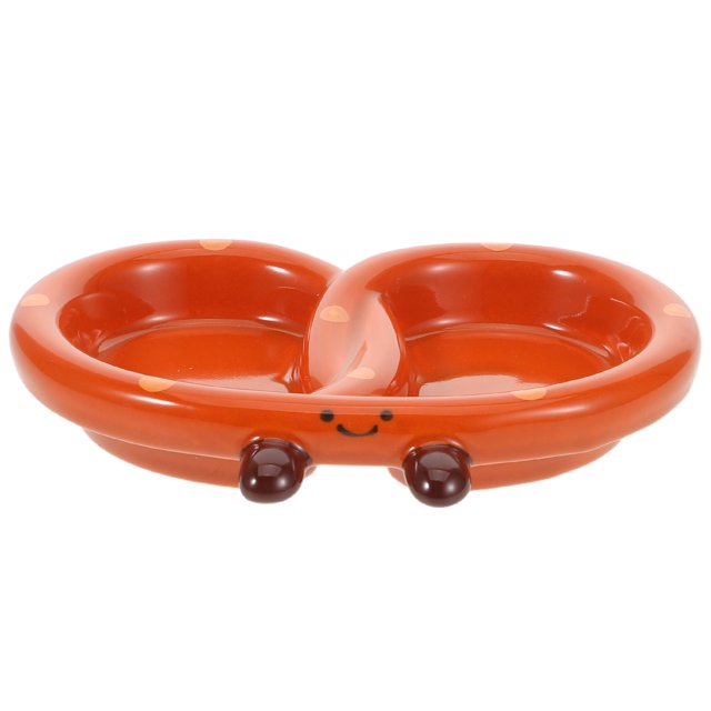 Plato de condimentos de cerámica con compartimentos - Tazón pequeño para salsa de sushi - Plato de porcelana con compartimentos - Bandeja para aperitivos