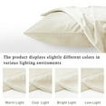 thumbnail image 7 of StangH Ivory Velvet Throw Pillow Covers Elegant Decor 12x20 inches, Soft Rectangular Decorative Lumbar Cushion Cases with Hidden Zipper for Bed Bedroom Couch Car Office, Pack of 2, 7 of 7