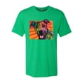 thumbnail image 2 of Cute Smiling Neon Pitbull Dog Breed Dog Lover Mens Premium Tri Blend T-Shirt, Envy, X-Large, 2 of 3