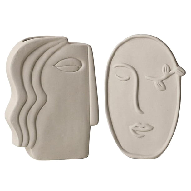 2 Jarrones de Cerámica Creativos, Estante de de , Adorno de Decoración