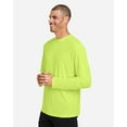 thumbnail image 2 of CORE365 CE10L Unisex Capital Long Sleeve Performance T-Shirt-Safety Yellow-XS, 2 of 6