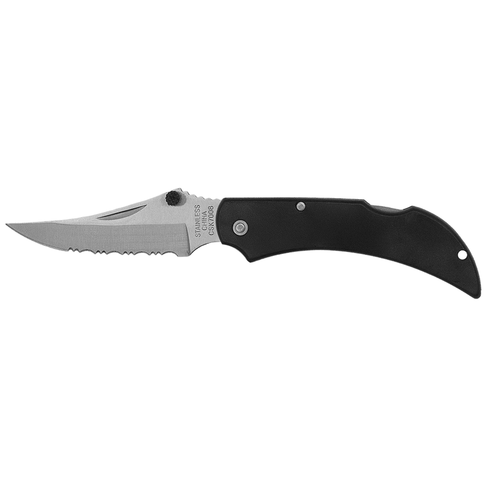 Zenport CSK7008 Folding Pocket Knife, Serrated Blade, 5-Inch - 3 Pack