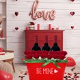 thumbnail image 4 of (3) Valentine's Day Red Plastic Sentiment Buckets with Handles for Home Kitchen Holiday Wedding Birthday Party Decorative Storage Drink Cooler Candies Chocolates Containers (Assortment May Vary), 4 of 7