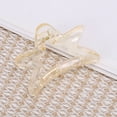 thumbnail image 5 of Unique Bargains 1 Pc Hair Clip Five-pointed Star Pattern Claw Clip 2.36"x1.46"x1.77" Clear Champagne, 5 of 5