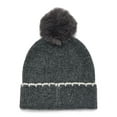 thumbnail image 3 of Time and Tru Women's Whipstitch Beanie, One Size, Dark Heather Grey, 3 of 4