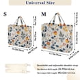 thumbnail image 2 of FORMRS Womens Corduroy Tote Bag Crossbody Shoulder Handbag with Pocket, Acorn Leaves Pattern, 2 of 7