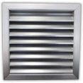 thumbnail image 1 of Byson 16" x 16" Aluminum Gable Vent - Anodized Aluminum Louvered Vent - Weatherproof Louver Air Vent Grille with Steel Mesh - HVAC, Attic, Container and Shed Vent, 1 of 8