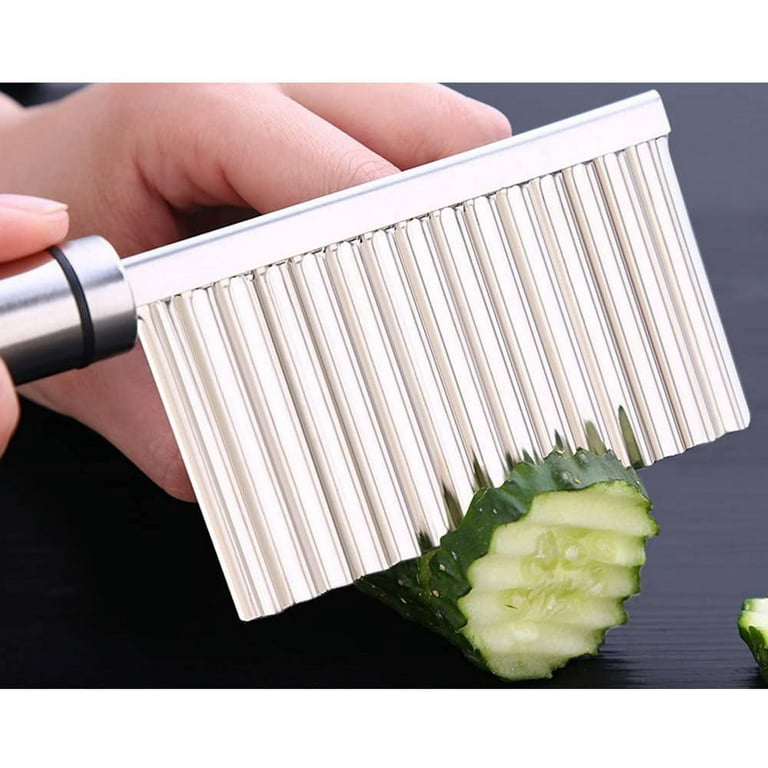 Stainless Steel Crinkle Cutter Kitchen Gadget Cutting Tool For