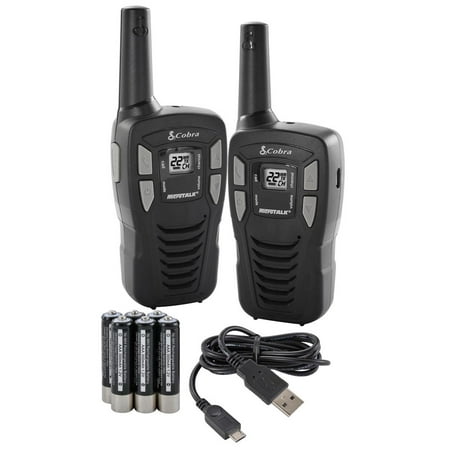 Cobra 16 Mile 22 Channel FRS/ GMRS Walkie Talkie 2 Way Radios CXT195 (Best Children's Walkie Talkies)