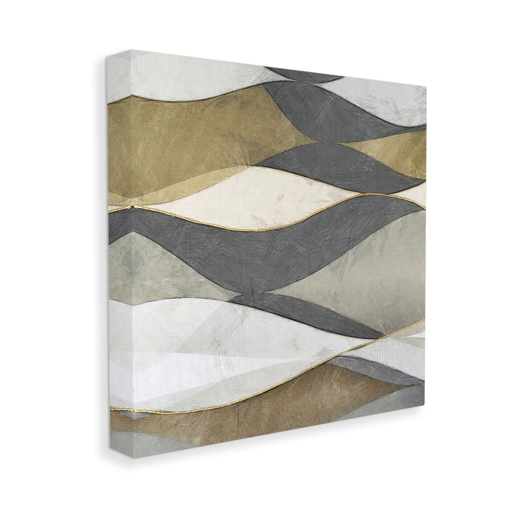 Stupell Industries Southwestern Striped Abstract Abstract Painting Gallery Wrapped Canvas Art Print Wall Art, 24 x 24