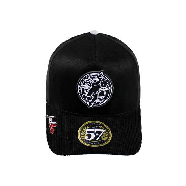 GORRA 5.7 FAKE LOVE ANGEL WORLD NEGRO UNITALLA