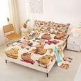 thumbnail image 2 of Erosebridal Cartoon Capybara Kids Full Size Sheets, Funny Animals Bed Sheets, 4pcs, 2 of 5