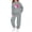 Gray, variant on Zefriona Kids Casual Heart Graphic Long Sleeve Hoodie and Cuffed Tracksuit Pants Set 2-13Y Khaki Size 12