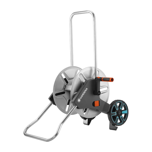 Gardena CleverRoll Durable Metal Frost Proof Portable M Hose Trolley Cart