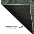 thumbnail image 5 of Addison Rugs Mayfield Premium Machine Washable Transitional Panel Teal Runner Rug, 2'3" x 7'6", 5 of 6