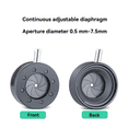 thumbnail image 2 of 0.5-7.5mm Manual Aperture Adjustable Mechanical Iris Diaphragm Iris Diaphragm for Digital Camera Microscope Iris SK7.5, 2 of 6