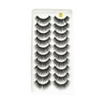 thumbnail image 5 of COCEQUC 10Pairs Long Cross False Eyelashes Fake Thick Black Eye Lashes Dense Nice Lot W2 H7U9, 5 of 6