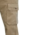 thumbnail image 4 of Men's 100% Cotton Hiking Tactical Pants Lightweight Stretch Cargo Work Pants with Multi Pocket Khaki, 4 of 6