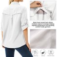 thumbnail image 2 of Jessie Kidden Long Sleeve Casual Shirts for Women Button Down Quick Dry Hiking Fishing Work Shirt UPF 50+ UV Sun Protection Summer Fall Tops, 2 of 8