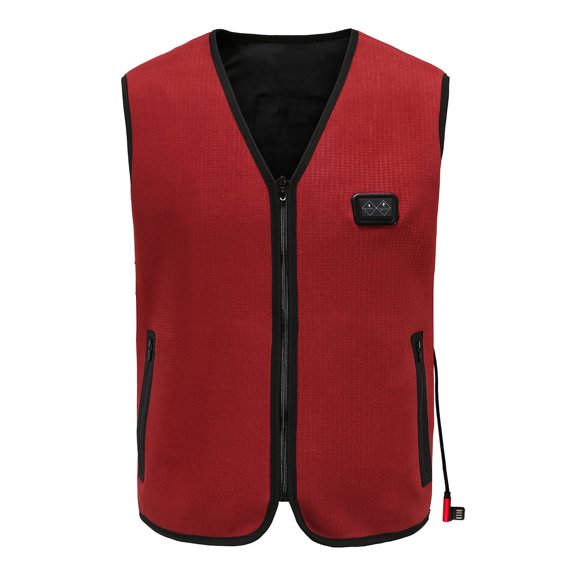 HTNBO Heated Vest with 6 Heating Zones,Lightweight USB Charging Winter Warm Electric Heated Vest for Men and Women