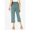 thumbnail image 2 of Roaman's Women's Plus Size Petite Plus Size Soft Knit Pull-On Capri Pant, 2 of 6