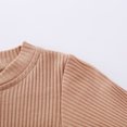 thumbnail image 5 of 2026 ! Womens asdoklhq Pregnant Clothes s Infant Newborn Baby Girls Boys Ribbed Solid Bodysuits+Elastic Pants Outfits Set, 5 of 9