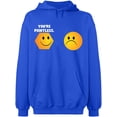 thumbnail image 2 of OXI Hoodie Sweatshirt - You're Pointless, Basic Casual Hoodie for Men's and Women Fleece Hoodie Long Sleeve - Royal Blue Small, 2 of 3