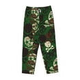 thumbnail image 4 of Xecao Camouflage Skull Women's Straight Lounge Pajama Pants: The Epitome of Relaxed Sleepwear, 4 of 9