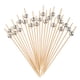 thumbnail image 1 of Uxcell 200Pcs Palillos de Cóctel de Perla de Bambú para Bebidas, Comida y Frutas, Tono Plateado, 1 of 6