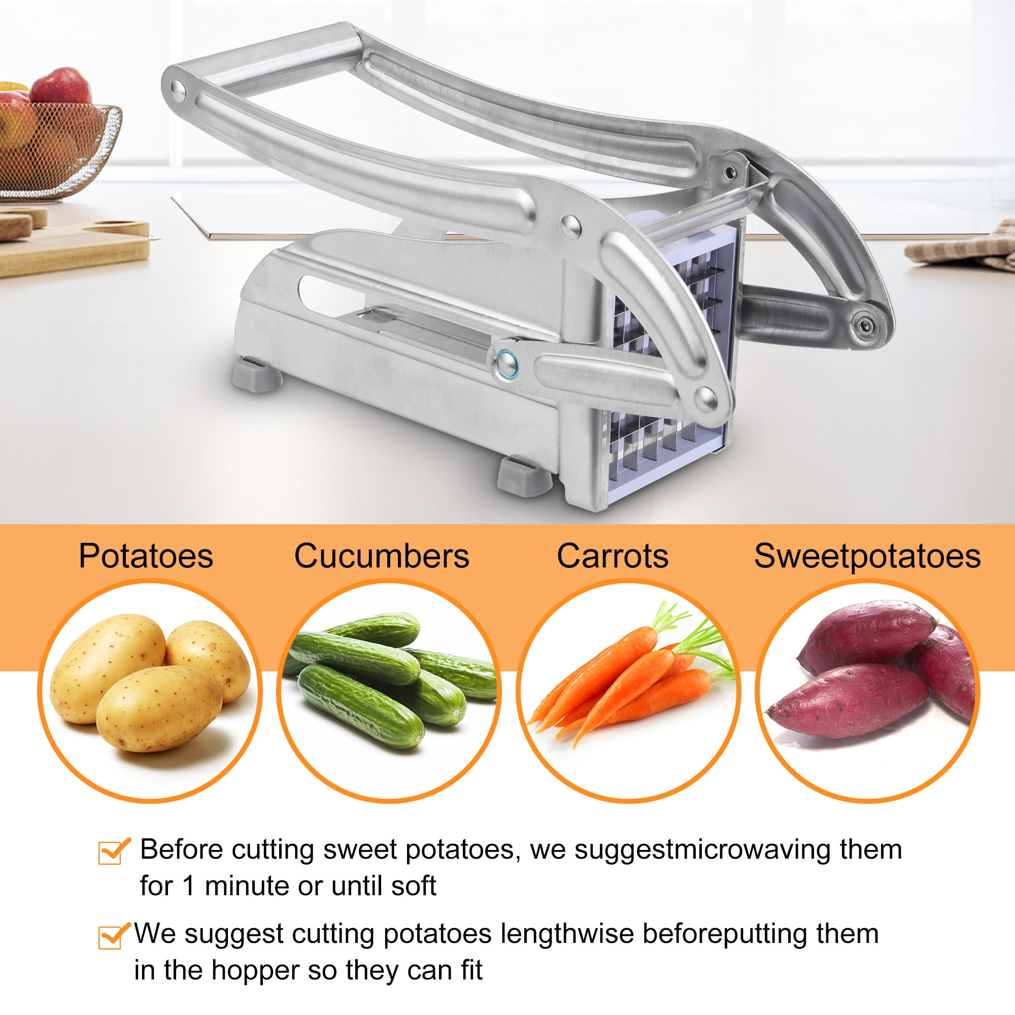 LELINTA Onion Chopper Hand Chopper for Vegetables - Stainless Steel Nut  Chopper Manual Food Chopper Vegetable Garlic Onion Dicer Mincer Cutter  Peeler 