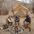 thumbnail image 4 of WHITEDUCK Alpha Canvas Wall Tent Waterproof 4 Season Outdoor Camping & Hunting Tent w/Heavy Duty Aluminum Frame, Best for Large Groups, Families & Outfitters (14'x16', Water Repellent), 4 of 7
