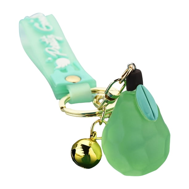 Qarigey LLavero colgante de fruta, llavero decorativo, decoración a la moda, soporte para llavero, chica al aire libre, acrílico con estilo Ropa, zapatos y accesorios Miscelánea Pera Qarigey AP014208-02