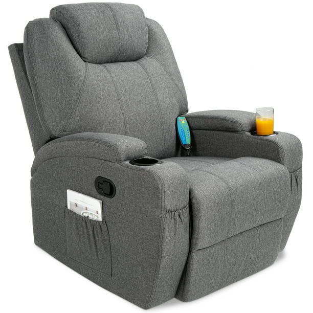 Executive Swivel Massage Recliner Chair, Best Leather Swivel Recliner Chairs