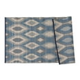 thumbnail image 4 of DII Reversible Indoor/Outdoor Ikat Woven Rug, 3x6', Blue, 4 of 5