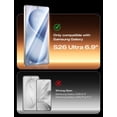 thumbnail image 2 of [2+2 Pack] KisonovaGuard Compatible with Samsung Galaxy S26 Ultra HD Screen Protector with Camera Lens Protector, 9H Tempered Glass, HD Clear Case Friendly Anti-Scratch, 2 of 7
