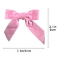 thumbnail image 2 of Christmas Tree Decorations Indoor, 6pcs/8cm Velvet Christmas Bows for Christmas Decorations Indoor Wreath Gift Wrap Crafts Wedding Party Bows for Home DecorationChristmas Ornaments Bows Pink, 2 of 8