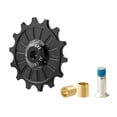 thumbnail image 2 of 11T/12T/13T/14T/15T/16T/17T Rear Derailleur Pulley, Bike Ceramic Bearing Jockey Wheel Aluminium Alloy Rear Derailleur Guide Roller 14T Black, 2 of 10