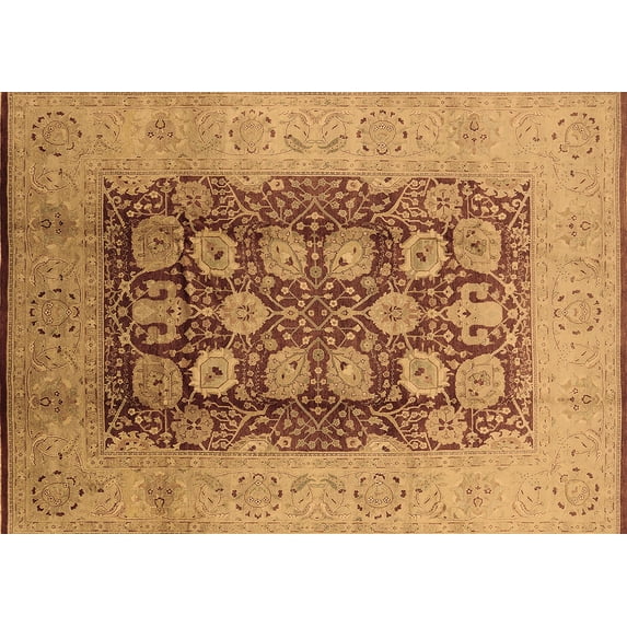 Ahgly Company Indoor Rectangle Oriental Brown Traditional Area Rugs, 5' x 7'