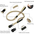 thumbnail image 3 of Bungee Dog Leash with Padded Handles, Reflective, Khaki, 3 of 6