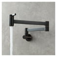 thumbnail image 1 of Brass Kitchen Faucet Wall Mount Pot Filler Faucet 360 Rotatable Folding Lengthened With Double Joint Swing Arms Cold Water Tap ,bar Laundry RV Farmhouse, 1 of 7
