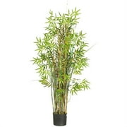Nearly Natural 5' Bamboo Grass Artificial Plant, Green