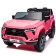 thumbnail image 4 of Ambifirner 24V 2 Seater Ride On Car , 2x80W Powerful Motors, Max 3.73 Mph, Parent Remote, All-Terrain Tires, Ride on Car, 132Lbs Load, Pink, 4 of 10