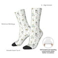 thumbnail image 2 of Yiaed Dancing Dogs Print Great elasticity Crew Socks Sports socks for Men and Women, 2 of 5