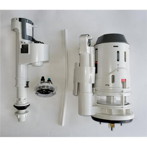 Replacement Plastic Toilet Flushing Mechanism, White for TB358