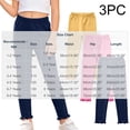 thumbnail image 3 of Hellosay Toddler 3 Pack Leggings Cotton Elastic Waist Ruffle Hem Strecth Comfortable Solid Casual Dance Pants Size 1-9, 3 of 9