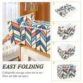 thumbnail image 2 of Yayeee Collapsible Cube Storage Bin with Lid Fabric Closet Decorative Basket with Handles, Blue Geometric, 2 of 7